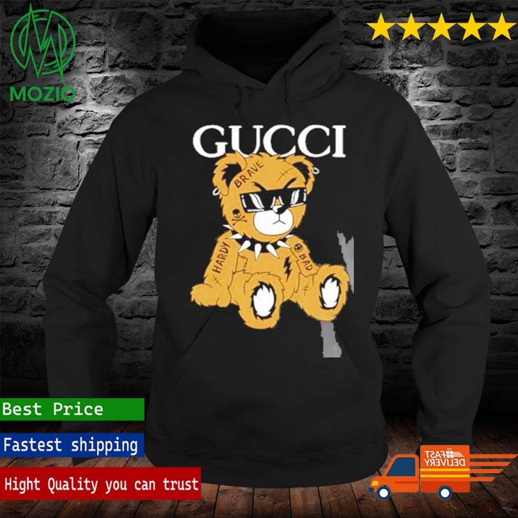 Gucci teddy bear hoodie hotsell