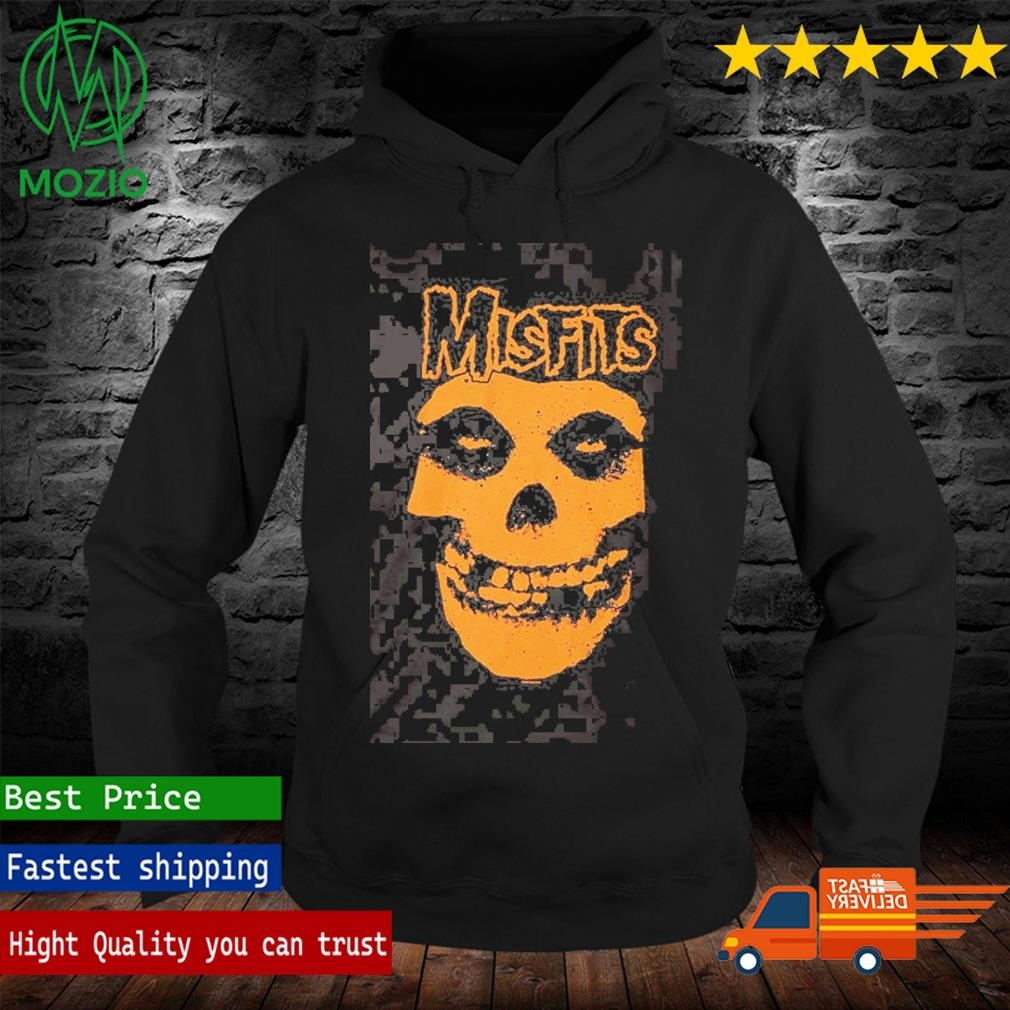 Misfits Orange Fiend Skull T shirt hoodie sweater long sleeve and tank top