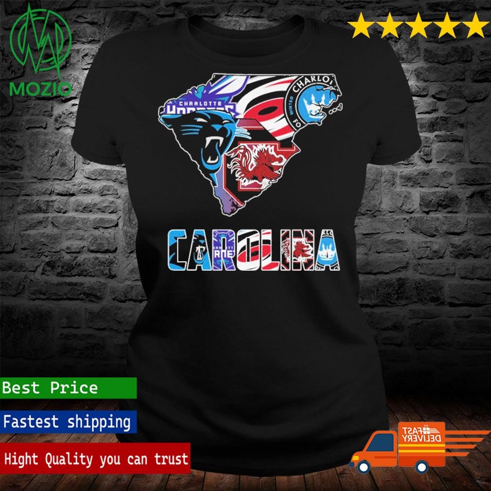 Official Carolina Hurricanes South Carolina Gamecocks Charlotte FC Carolina Panthers T Shirt hoodie sweater long sleeve and tank top