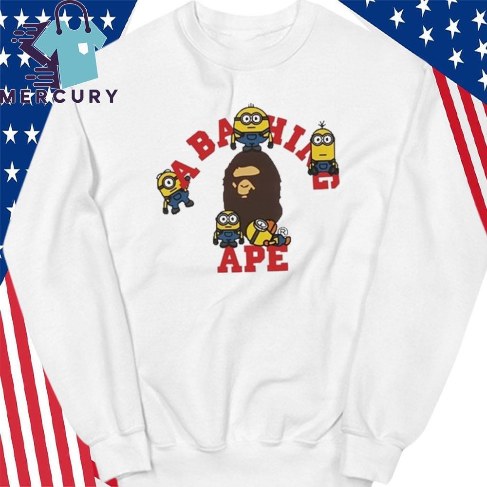 Bape X Minions College Shirt, hoodie, sweater, long sleeve and  