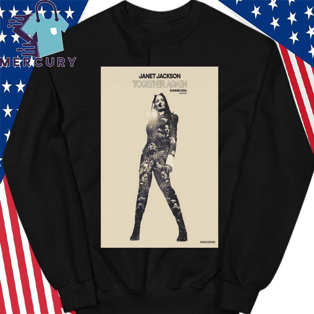 Janet Jackson Together Again Summer Tour 24 Poster Shirt, hoodie, sweater,  long sleeve and tank top, image size:1000x1000