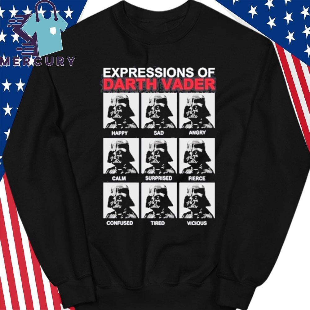 Star Wars Darth Vader Face Expressions T Shirt hoodie sweater long sleeve and tank top