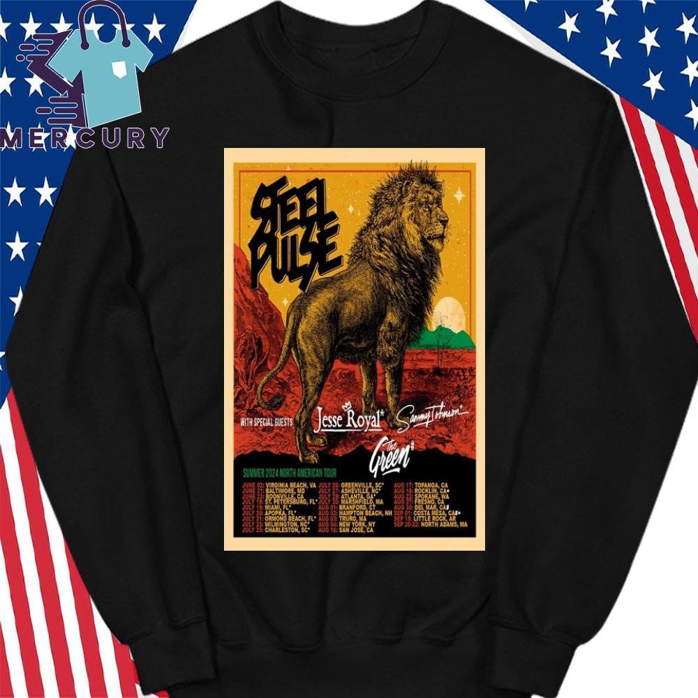 Steel Pulse Lion Musical T-Shirt Steel Pulse Lion Musical T-Shirt