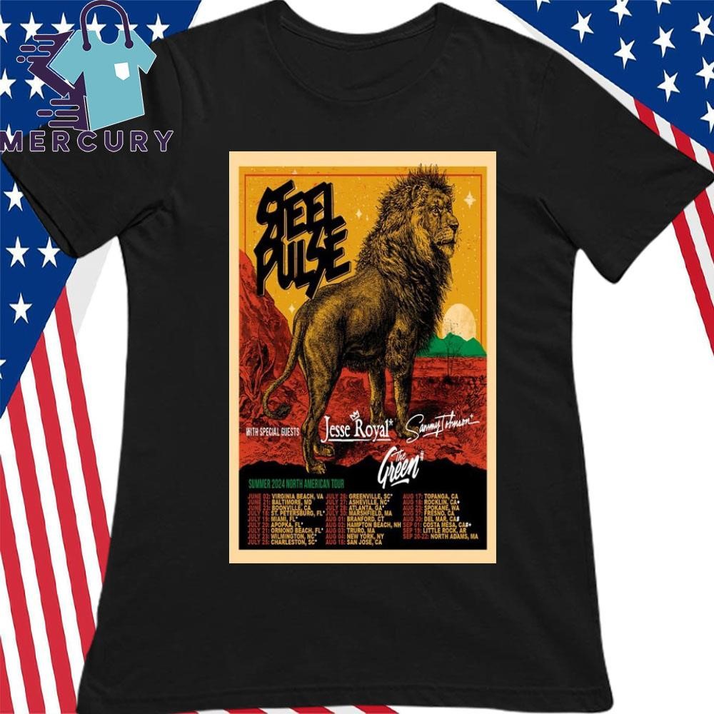 Steel Pulse Lion Musical T-Shirt Steel Pulse Lion Musical T-Shirt