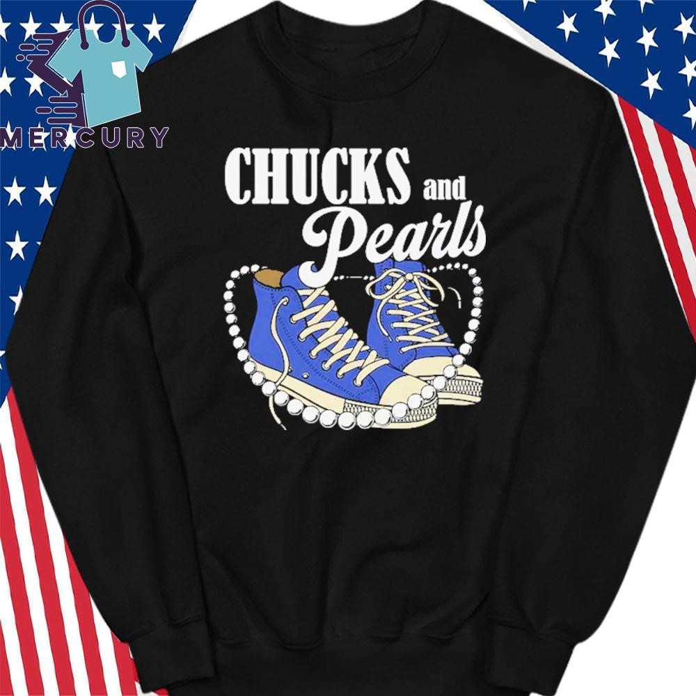 Design Chucks And Pearls IM With Her Kamala 2024 T Shirt hoodie sweater long sleeve and tank top