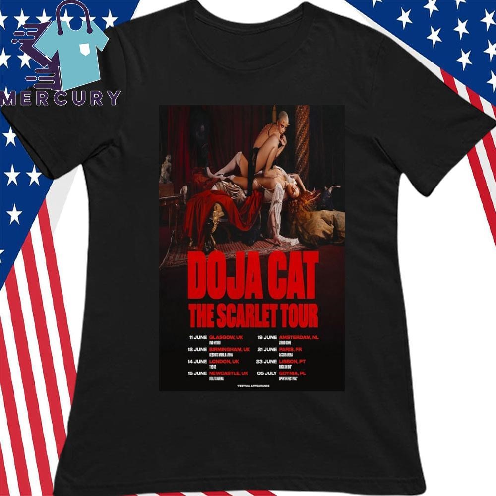Design Doja Cat The Scarlet Tour 2024 Poster Shirt, hoodie
