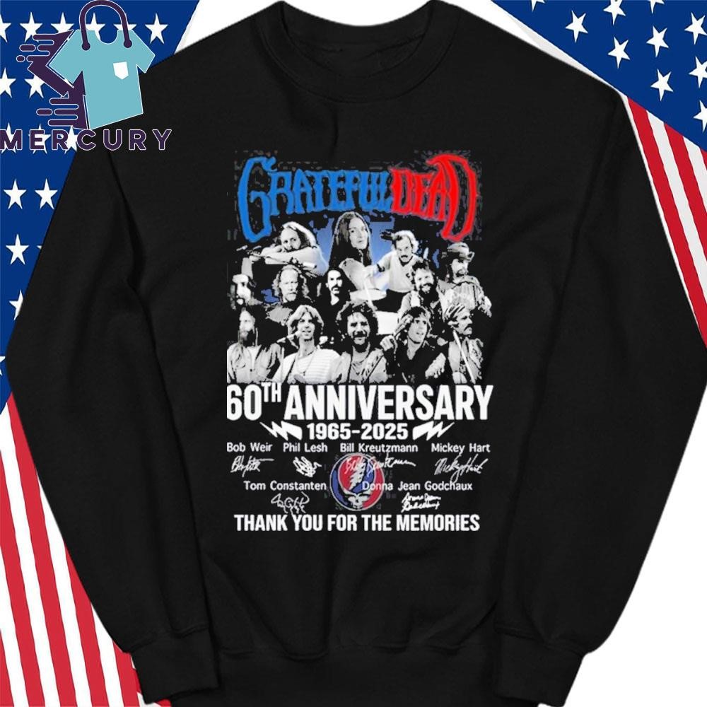 Design Grateful Dead 60th Anniversary 1965-2025 Thank You