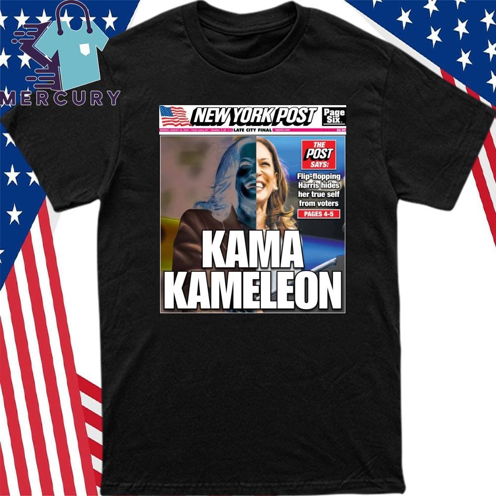 Design New York Post Kamala Harris Kama Kameleon Shirt hoodie sweater long sleeve and tank top