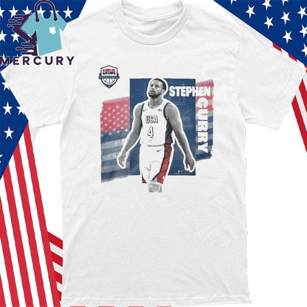 Design Stephen Curry USA Basketball 2024 British Olympic T Shirt hoodie sweater long sleeve and tank top