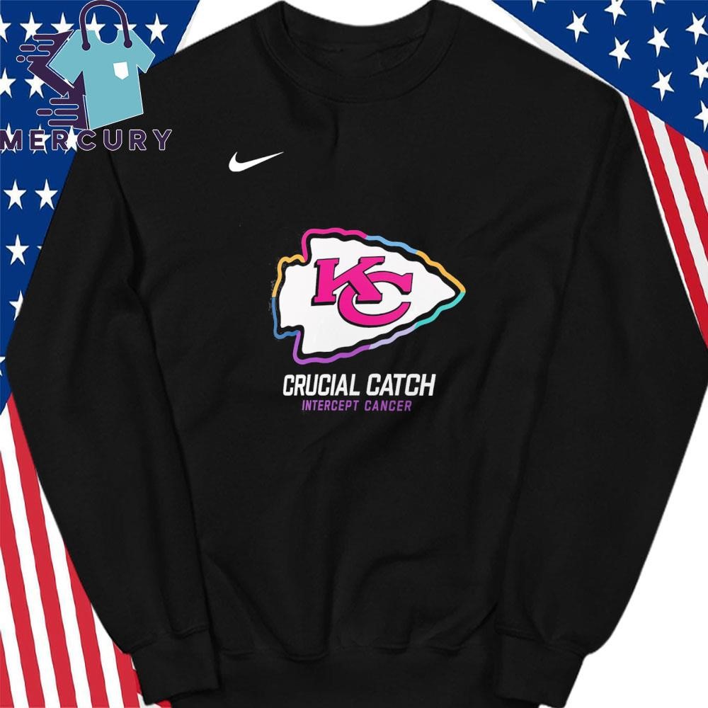 Design Kansas City Chiefs Nike 2024 NFL Crucial Catch T Shirt hoodie sweater long sleeve and tank top