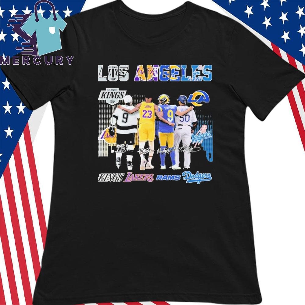 Official Los Angeles Kings LA Lakers LA Rams Los Angeles Dodgers 2024 T Shirt hoodie sweater long sleeve and tank top