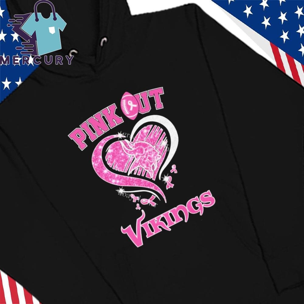 Pink vikings sweatshirt best sale