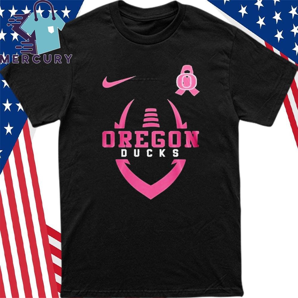 Official Nike Oregon Ducks Tackle Breast Cancer Pink Out Logo Shirt hoodie sweater long sleeve and tank top