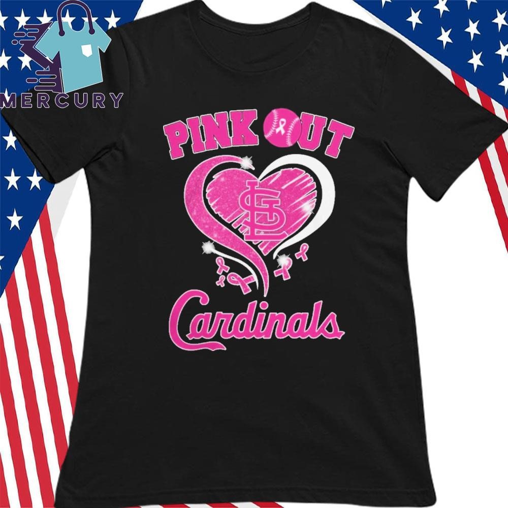 Pink cardinals shirt online