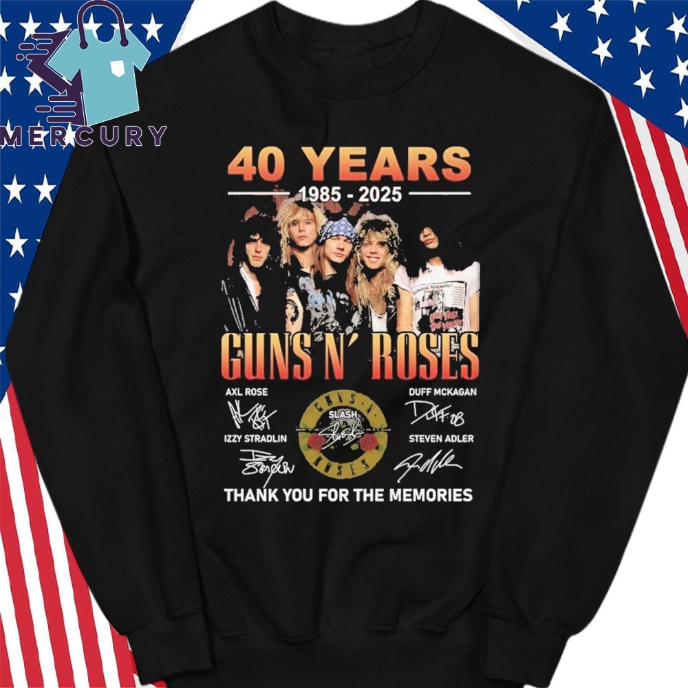 Thank You For The Memories 40 Years T-Shirt Thank You For The Memories 40 Years T-Shirt