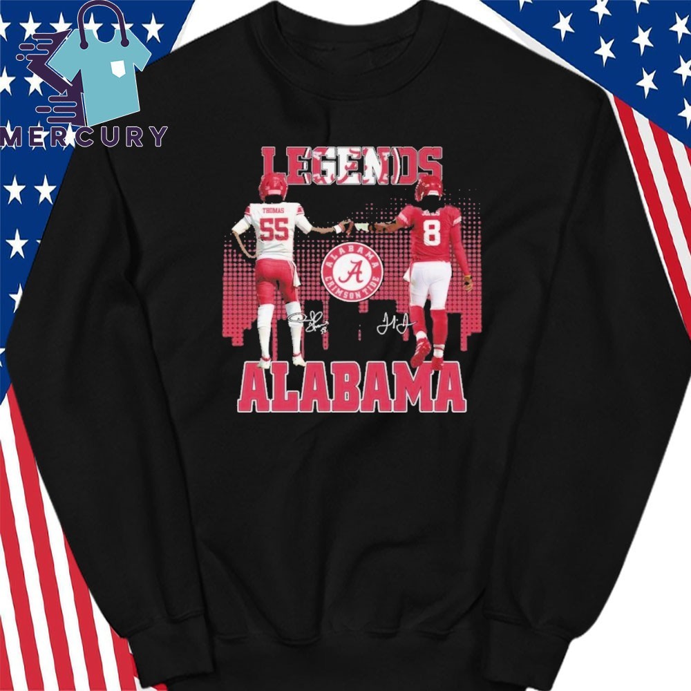 Official Alabama Crimson Tide The Legends Derrick Thomas Julio Jones T Shirt hoodie sweater long sleeve and tank top