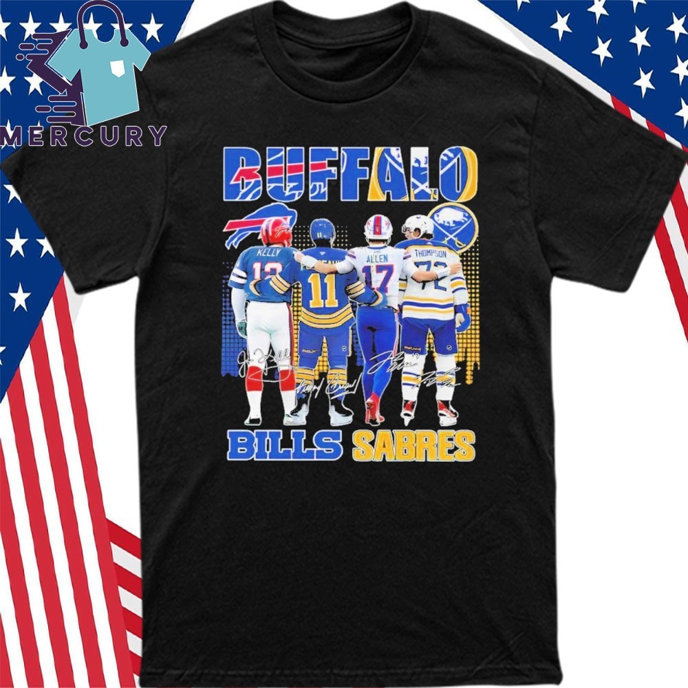 Official Buffalo Bills Buffalo Sabres All The Legends Of Club History T Shirt hoodie sweater long sleeve and tank top