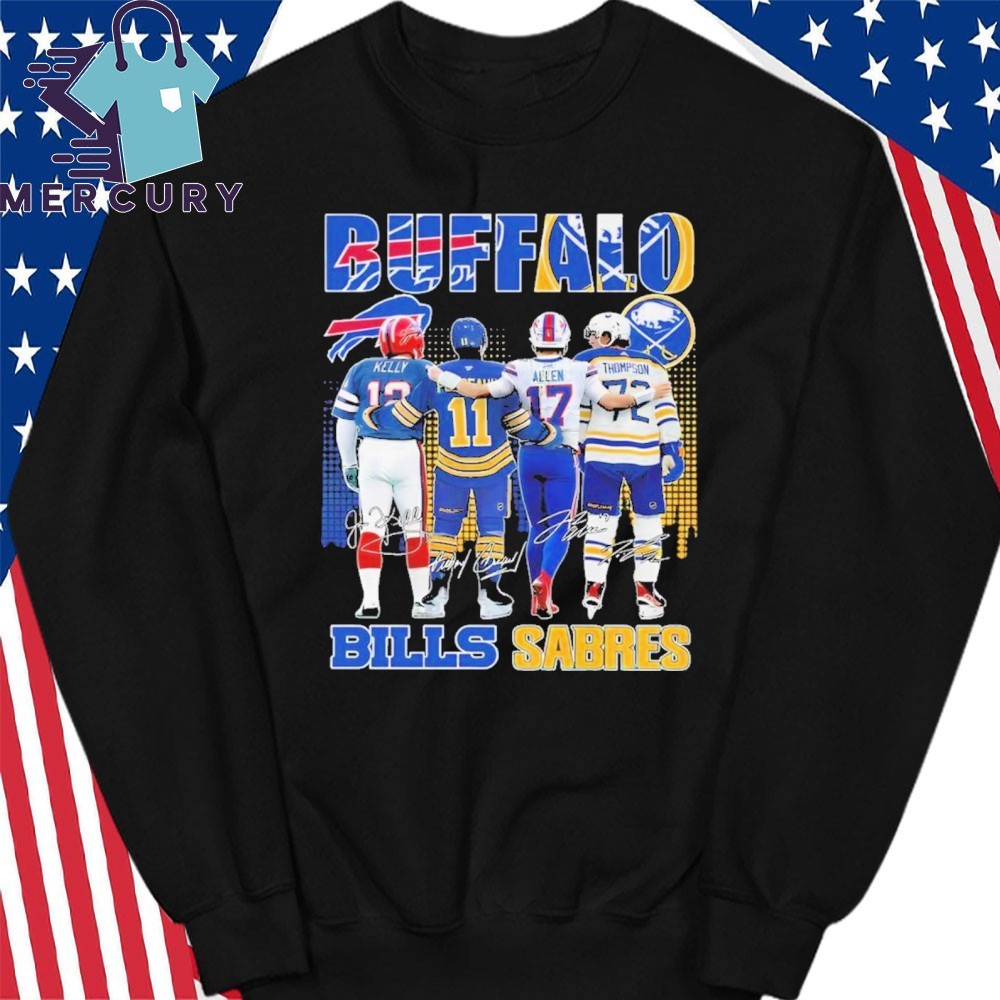 Official Buffalo Bills Buffalo Sabres All The Legends Of Club History T Shirt hoodie sweater long sleeve and tank top