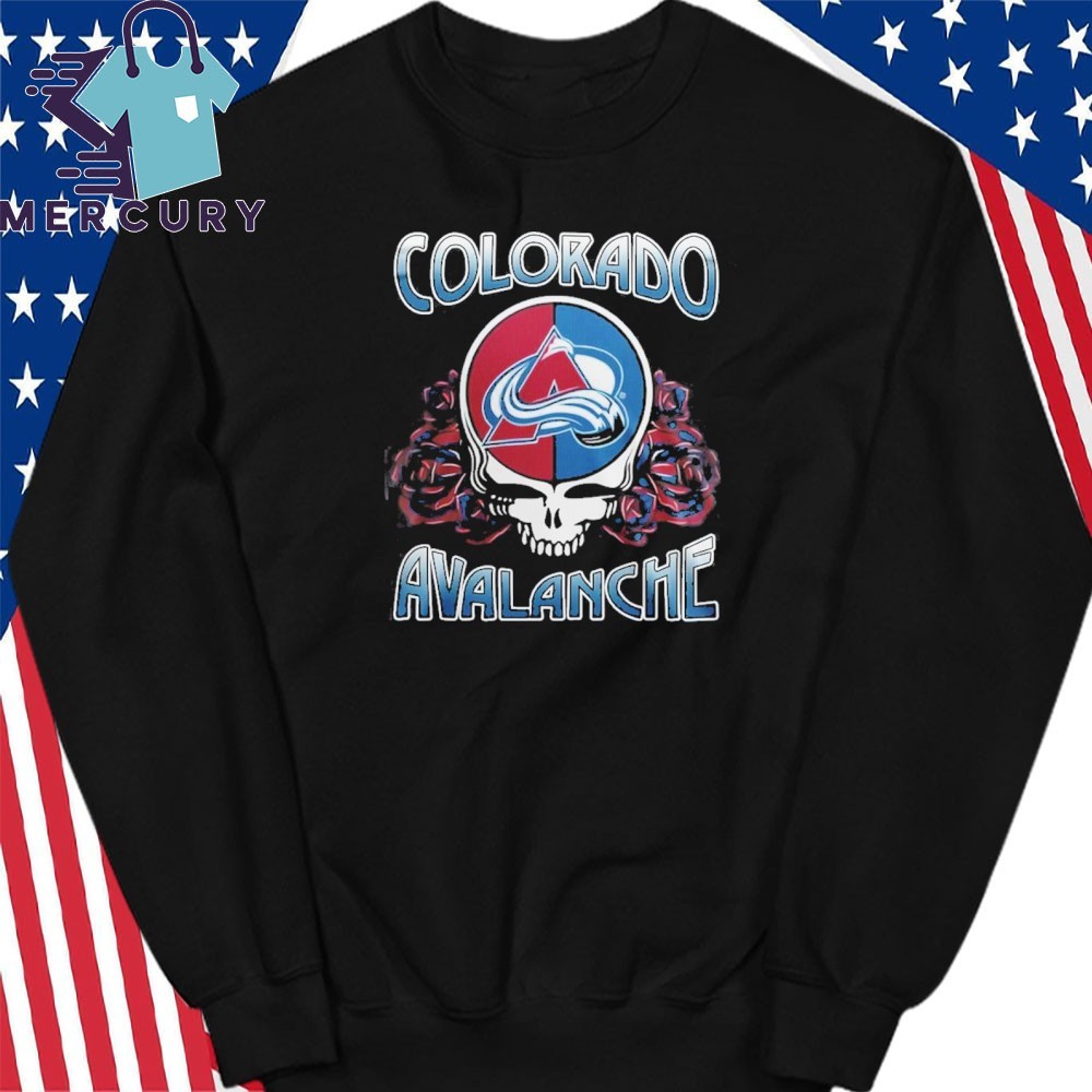 Colorado Avalanche Grateful Dead Night high quality Crewneck Sweatshirt Jersey Pullover