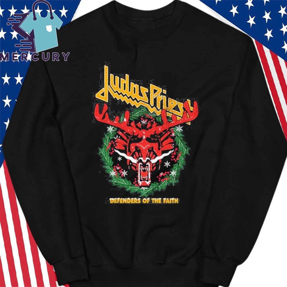 Official Judas Priest Defender of the Faith Christmas Shirt hoodie sweater long sleeve and tank top