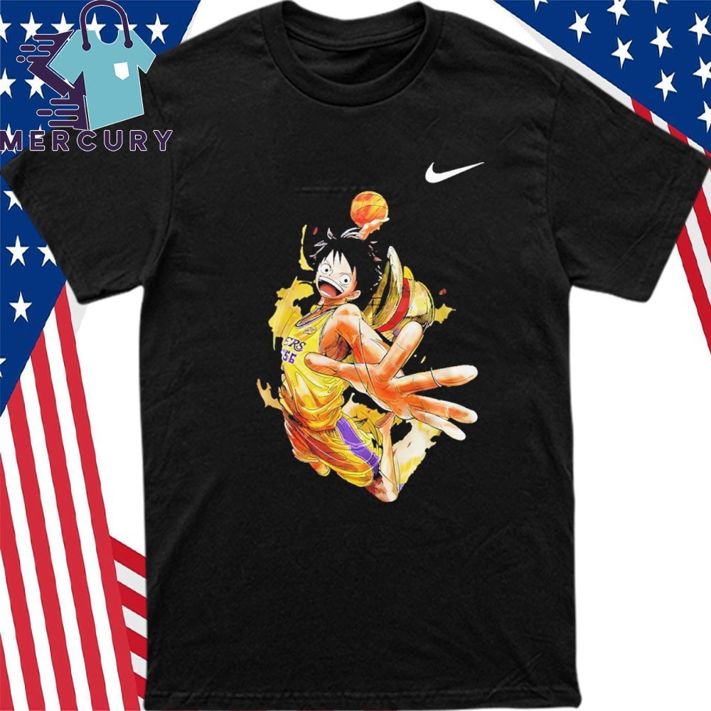 Official Nike Los Angeles Lakers Straw Hat Luffy One Piece