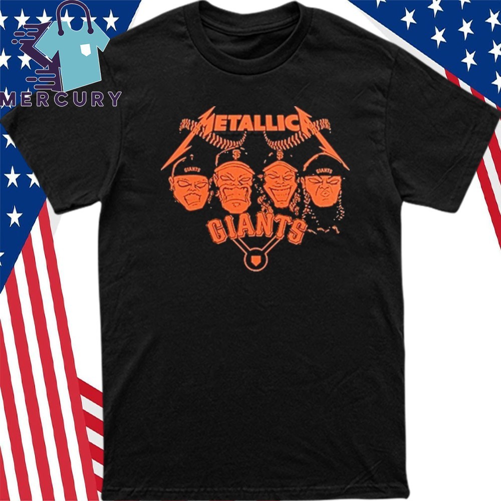 2014 Metallica x San Francisco Giants Gildan Short Sleeve T Shirt 2024 Sz XL VINTAGE.