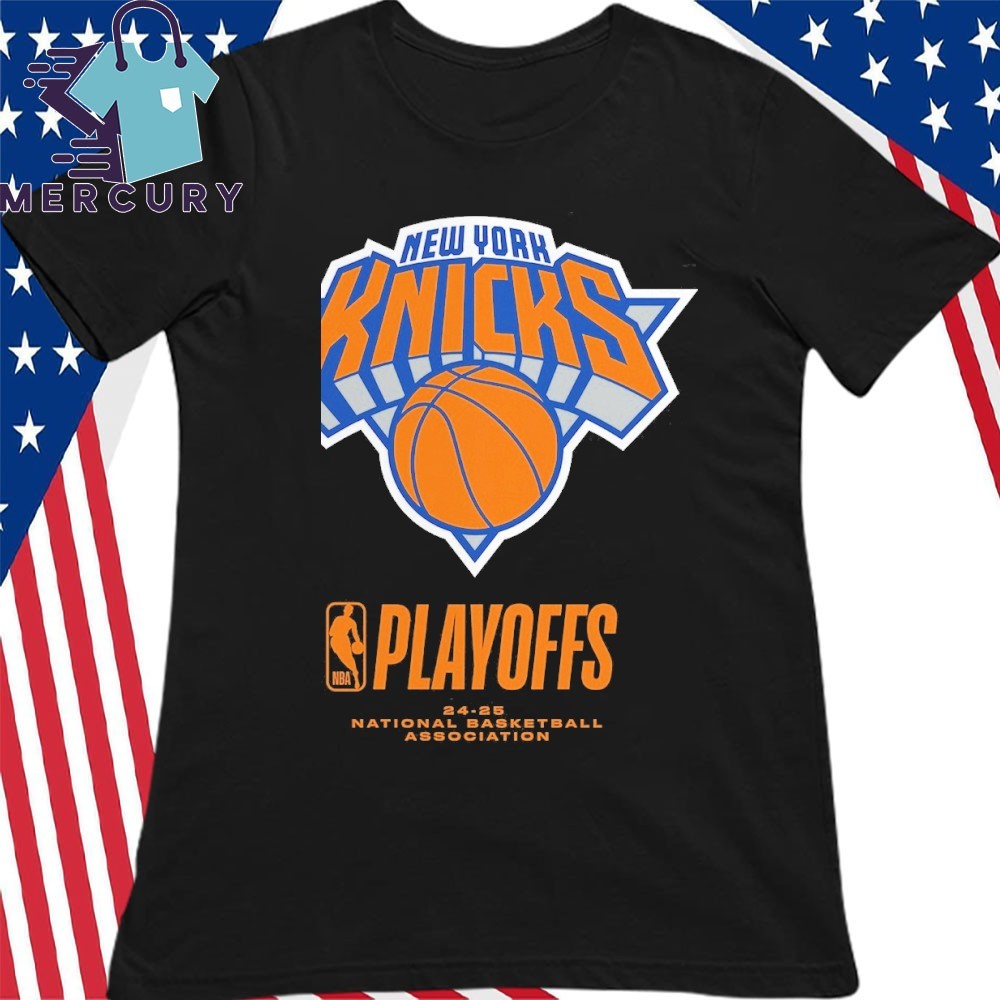 Official New York Knicks 2025 NBA Playoffs Alley Oop T-Shirt