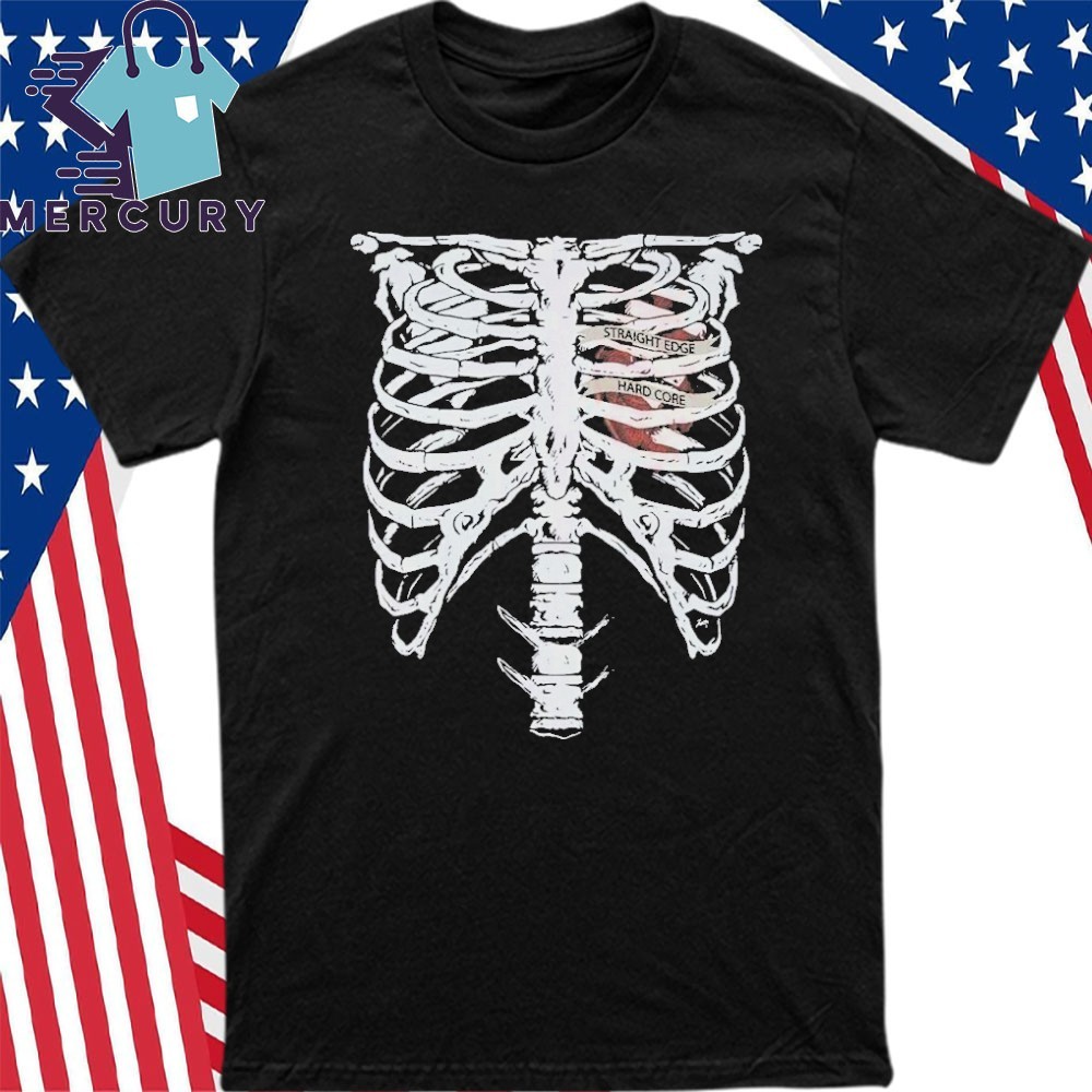 Official CM Punk Ribs Straight Edge Hard Core T-shirt Official CM Punk Ribs Straight Edge Hard Core T-shirt