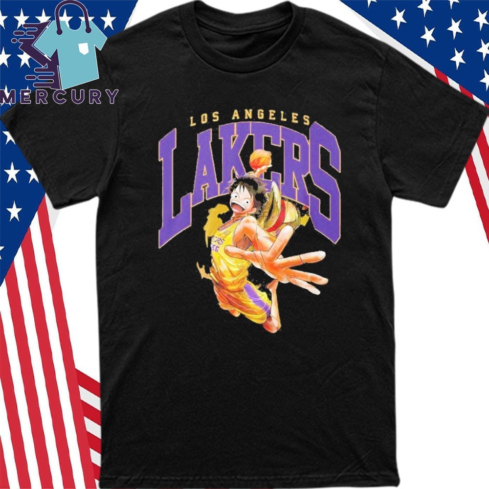 Official Los Angeles Lakers x One Piece Shirt, hoodie Official Los Angeles Lakers x One Piece Shirt, hoodie