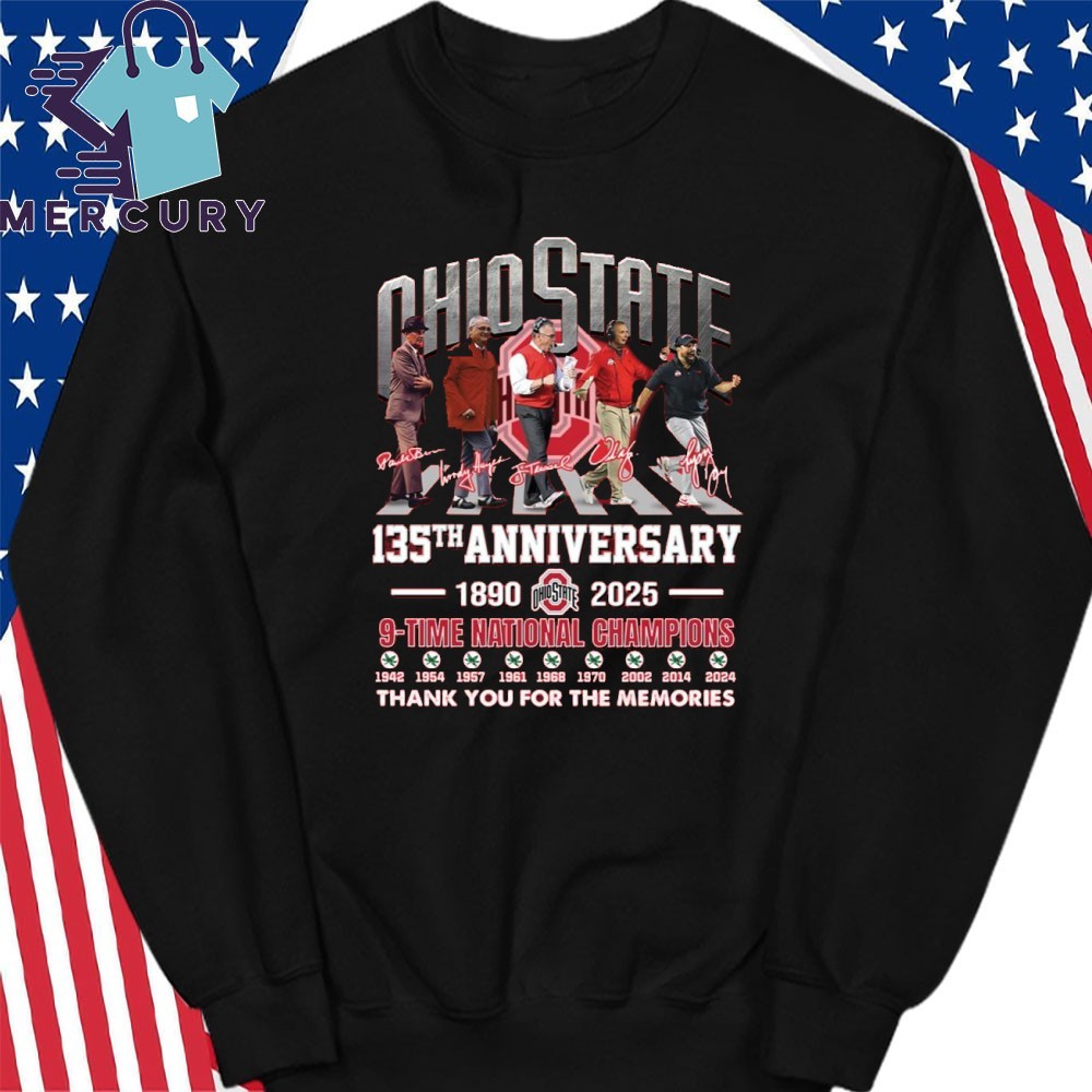 Official Ohio State 135th Anniversary 1890 2025 9 Time Official Ohio State 135th Anniversary 1890 2025 9 Time