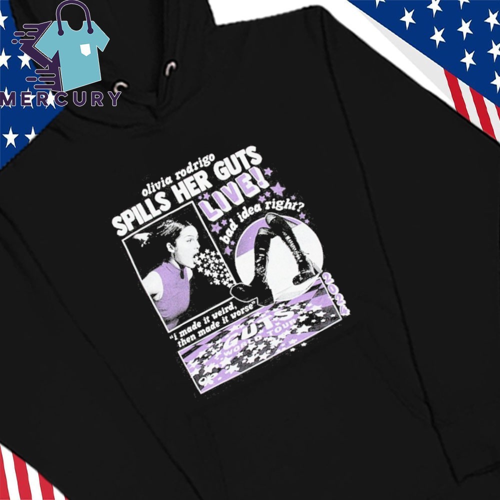 Two-sided Olivia Rodrigo Guts Tour 2024 Hoodie, the Guts