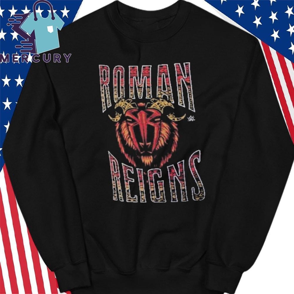 Official Ripple Junction Black Roman Reigns Goat Shirt Official Ripple Junction Black Roman Reigns Goat Shirt