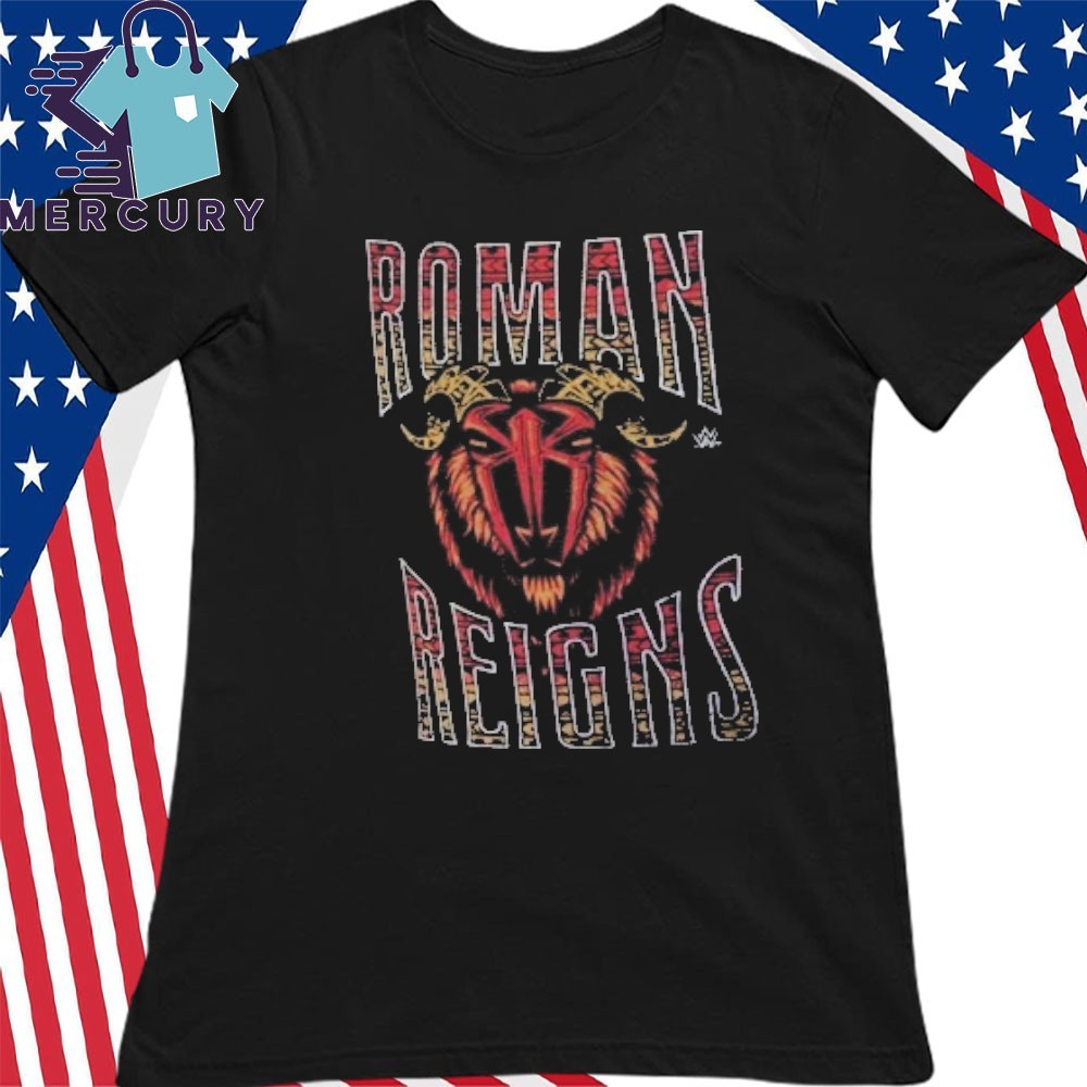 Official Ripple Junction Black Roman Reigns Goat Shirt Official Ripple Junction Black Roman Reigns Goat Shirt