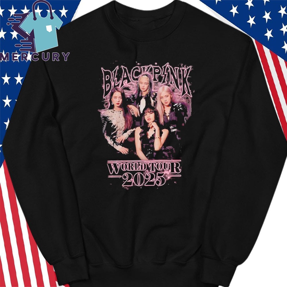 クラシック Official Blackpink sweater hoodie, Shirt, 2025 Tour World アイドル