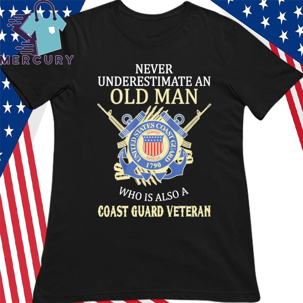 Never Underestimate An Old Man US Navy Veteran T-Shirt Gift Never Underestimate An Old Man US Navy Veteran T-Shirt Gift
