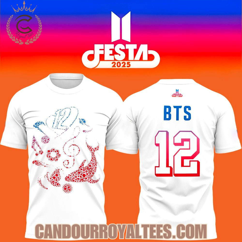 Official BTS Festa 2025 12th Anniversary T-Shirt