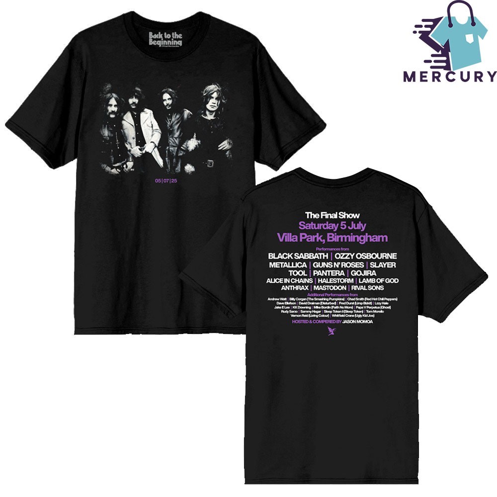 Official Back To The Beginning July 5, 2025 Black Sabbath Band