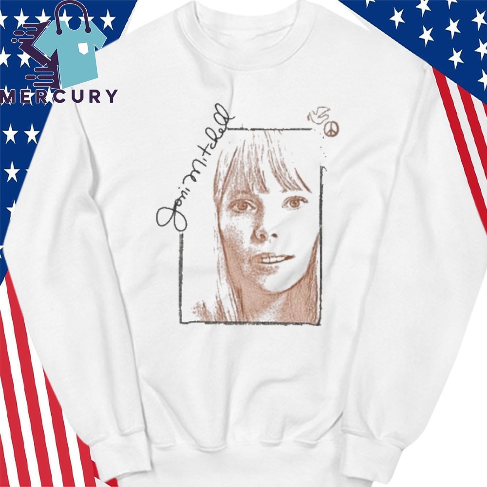 Official Joni Mitchell Portrait Signature Tee Shirt