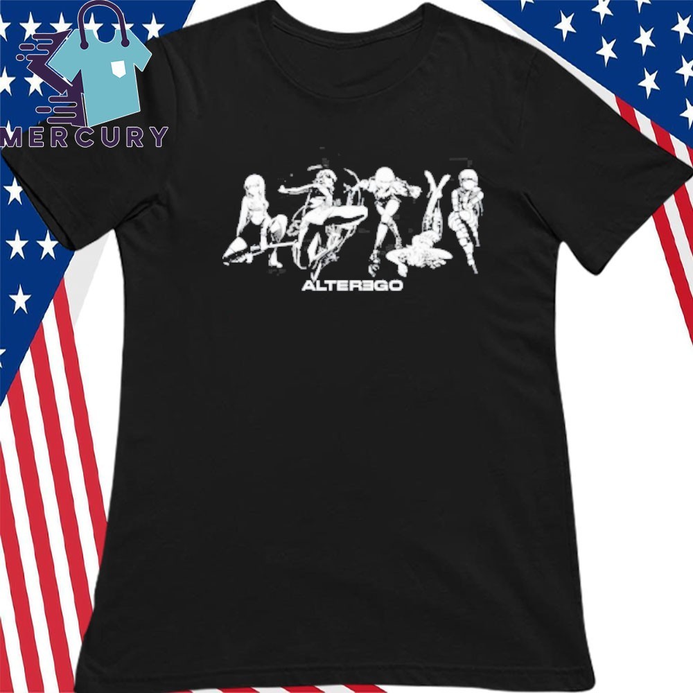 Women's Lisa Alter Ego KPOP Short Sleeve Oversized Graphic T