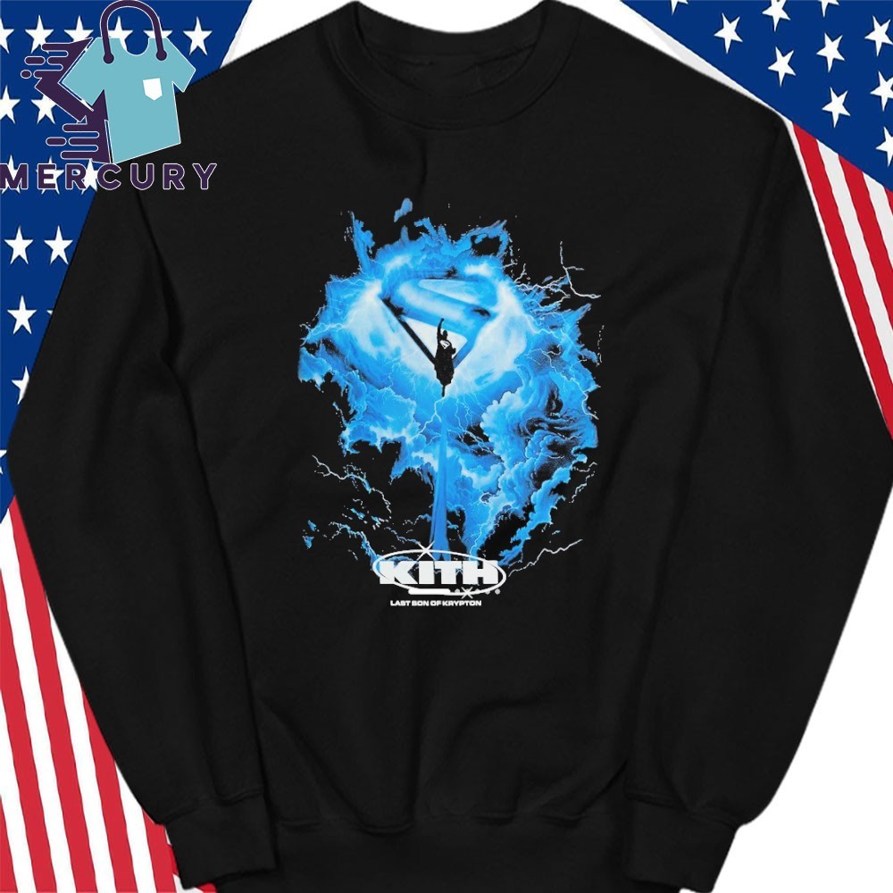 Official Superman X Kith 2025 Movie Lightning Vintage Shirt