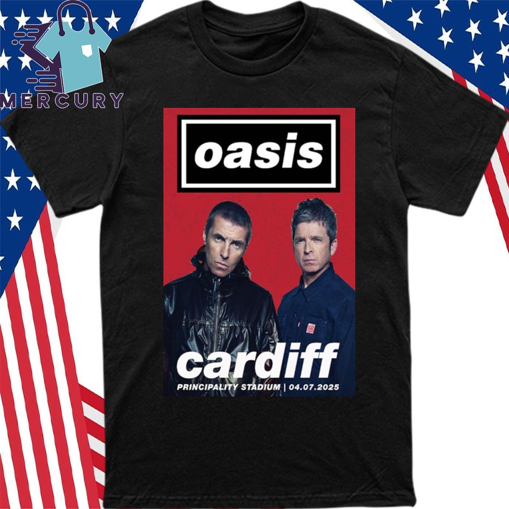 Official Oasis Cardiff Principality Stadium July 4 2025 Poster