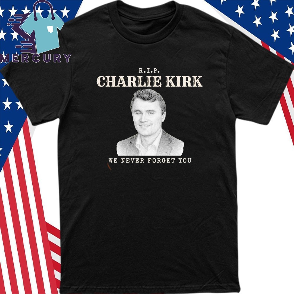 RIP Charlie Kirk T-Shirt - Baumwolle Herrenshirt Mit Digitaldruck, Verschiedene Größen