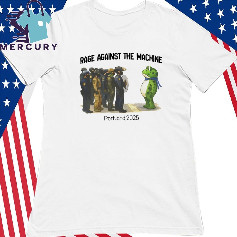 Official Rage Against the Machine Portland 2025 Frog Art Shirt